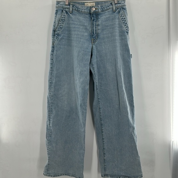 Current Elliott The Painter Wide Leg Jean Salt Water 30 - Picture 2 of 8